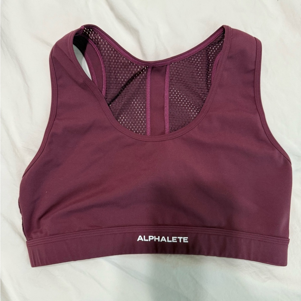 Alphalete Women's Maroon Sports Bra